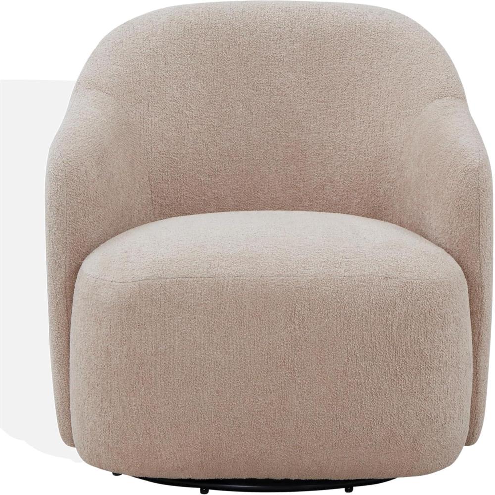 image:imageSAFAVIEH Couture Collection Peitra Dark Brown Chenille Accent Chair Fully Assembled Upholstered Chair SFV4846DOatmeal