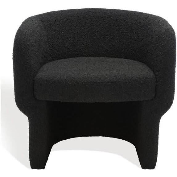 image:imageSAFAVIEH Couture Collection Kellyanne Modern Rust Velvet Dining Chair Fully AssembledBlack