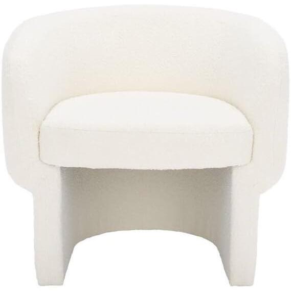 image:imageSAFAVIEH Couture Collection Kellyanne Modern Rust Velvet Dining Chair Fully AssembledIvory