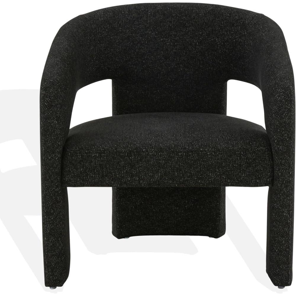 image:imageSAFAVIEH Couture Collection Roseanna Modern Forest Green Velvet Accent Chair Fully AssembledBlack