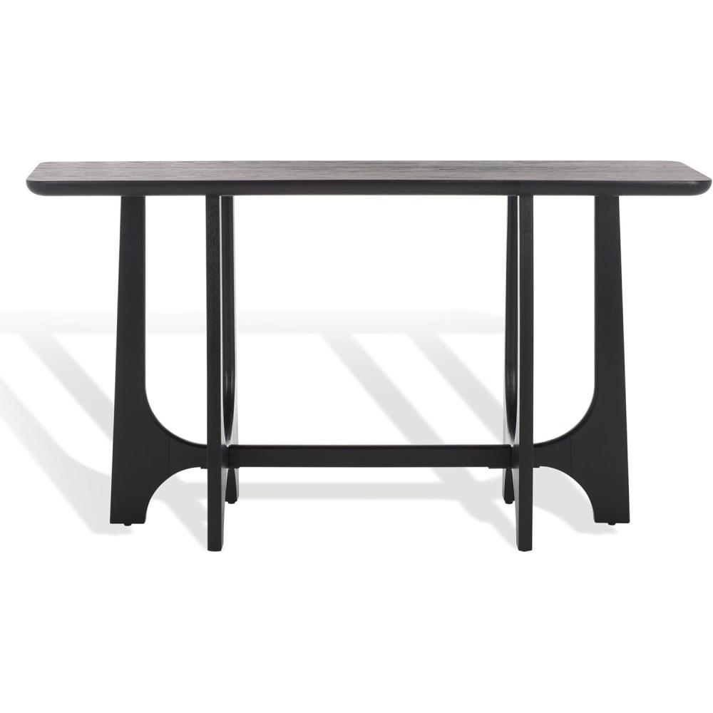image:imageSAFAVIEH Couture Collection Sasha Medium Oak Console TableBlack