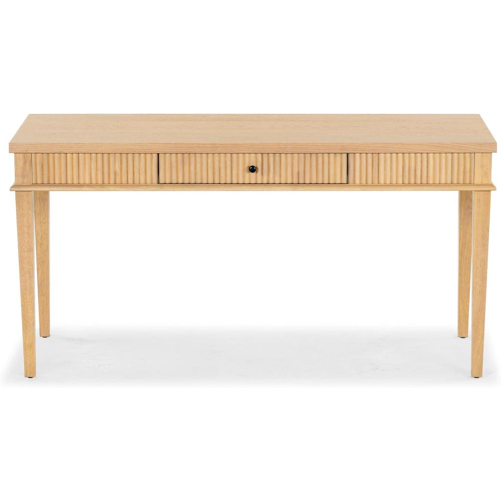 image:imageSAFAVIEH Couture Collection Shelbie Black 1Drawer Reeded Computer Table Office Writing DeskOakBlack