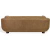 SAFAVIEH Couture Collection – Beccaletta Light Brown Performance Fabric Sofa, Fully Assembled Modern Upholstered Sofa with Wood Base (SFV2410A)(Light Brown)