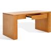SAFAVIEH Couture Collection – Deborah Black Elm Wood Desk, Modern Writing Table with Drawer Storage (SFV2313B)(Natural)