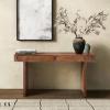 SAFAVIEH Couture Collection – Finley Brown Solid Wood Console Table with 2 Drawers, Modern Home Office Desk (SFV5793A)(Brown)