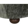 SAFAVIEH Couture Collection – Galloway Taupe Chenille Wingback Accent Chair, Upholstered Lounge Seating (SFV5139E)(Dark Green/Walnut)