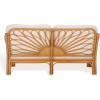 SAFAVIEH Couture Collection – Isaias Rattan Loveseat, Fully Cushioned Two-Seat Sofa with Removable Performance Linen Cushions, Coastal Boho Living Room Seating (CWK4003A)(Natural)