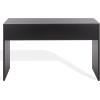 SAFAVIEH Couture Collection – Jessey Black Wood 2-Drawer Desk with Brass Accents, Modern Writing Table with Storage (SFV4236A)(Black/Brass)