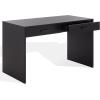 SAFAVIEH Couture Collection – Jessey Black Wood 2-Drawer Desk with Brass Accents, Modern Writing Table with Storage (SFV4236A)(Black/Brass)