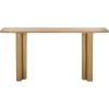 SAFAVIEH Couture Collection – Kathalina Natural Solid Wood Console Table, Rectangular Modern Accent (SFV6410A)(Natural)