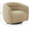 SAFAVIEH Couture Collection – Kellybryn Olive Green Chenille Swivel Accent Chair, Fully Assembled Upholstered Lounge Chair (SFV4883C)(Light Brown)