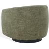 SAFAVIEH Couture Collection – Kellybryn Olive Green Chenille Swivel Accent Chair, Fully Assembled Upholstered Lounge Chair (SFV4883C)(Olive Green)