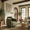 SAFAVIEH Couture Collection – Kellybryn Olive Green Chenille Swivel Accent Chair, Fully Assembled Upholstered Lounge Chair (SFV4883C)(Olive Green)