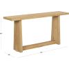 SAFAVIEH Couture Collection – Maliq Natural Console Table, Modern Entryway Accent Table with Clean-Lined Design (SFV4272A)(Natural)