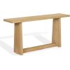 SAFAVIEH Couture Collection – Maliq Natural Console Table, Modern Entryway Accent Table with Clean-Lined Design (SFV4272A)(Natural)