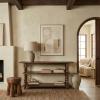 SAFAVIEH Couture Collection – Norbert Brown Solid Wood 2 Shelf Console Table, Entryway Storage Table with Turned Legs (SFV5795A)(Brown)