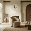 SAFAVIEH Couture Collection – Peitra Dark Brown Chenille Accent Chair, Fully Assembled Upholstered Chair (SFV4846D)(Light Brown)