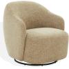 SAFAVIEH Couture Collection – Peitra Dark Brown Chenille Accent Chair, Fully Assembled Upholstered Chair (SFV4846D)(Light Brown)