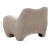 SAFAVIEH Couture Collection – Randal Light Brown Chenille Accent Chair, Modern Sculptural Lounge Seating, Fully Assembled (SFV4878A)(Light Brown Performancechenille)