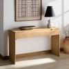 SAFAVIEH Couture Collection – Riverside Natural Oak Wood 3-Drawer Console Table, Fully Assembled Modern Storage Accent (SFV9762A)(Natural Oak)