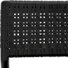 SAFAVIEH Couture Collection – Valdina Black Woven Leather Accent Chair, Low Profile Design, Solid Wood Frame, Fully Assembled (SFV1904A)(Black/Black)