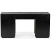 SAFAVIEH Couture Collection – Zeus Black Wood 7-Drawer Desk, Modern Storage Writing Table (SFV4220C)(Black)