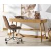 SAFAVIEH Couture Collection Barnett Natural Brown 1-Drawer Computer Table Office Writing Desk