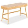 SAFAVIEH Couture Collection Barnett Natural Brown 1-Drawer Computer Table Office Writing Desk