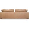 SAFAVIEH Couture Collection Blanca Brown Italian Leather Sofa Couch (Fully Assembled)(Brown)
