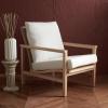 SAFAVIEH Couture Collection Emmalee Walnut/Natural Cord Back Accent Chair(Natural)