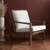 SAFAVIEH Couture Collection Emmalee Walnut/Natural Cord Back Accent Chair(Walnut/Natural)