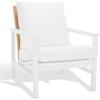 SAFAVIEH Couture Collection Emmalee Walnut/Natural Cord Back Accent Chair(White/Natural)