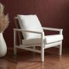 SAFAVIEH Couture Collection Emmalee Walnut/Natural Cord Back Accent Chair(White/Natural)
