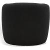 SAFAVIEH Couture Collection Everly Black Boucle Barrel Back Accent Chair (Fully Assembled)(Black)