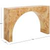 SAFAVIEH Couture Collection Katelynn Natural Arched Console Table for Living Room, Foyer, Bedroom, Hallway, Entryway, Home Office (Fully Assembled)(Natural)