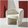 SAFAVIEH Couture Collection Kellyanne Modern Rust Velvet Dining Chair (Fully Assembled)(Ivory)