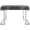SAFAVIEH Couture Collection Maia Black Cerused Oak 2-Drawer Home Office Writing Desk(Black Ceruse Oak)