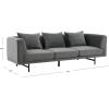 SAFAVIEH Couture Collection Marcy Grey Velvet Sofa