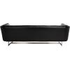 SAFAVIEH Couture Collection McNeill Black Faux Leather Tufted Sofa (Fully Assembled)