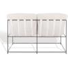 SAFAVIEH Couture Collection Portland Ivory/Black Pillow Top Sofa (Fully Assembled)