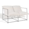 SAFAVIEH Couture Collection Portland Ivory/Black Pillow Top Sofa (Fully Assembled)