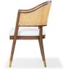 SAFAVIEH Couture Collection Rogue Walnut/Natural Rattan Dining Chair (Fully Assembled)(Walnut/Natural)