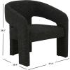 SAFAVIEH Couture Collection Roseanna Modern Forest Green Velvet Accent Chair (Fully Assembled)(Black)
