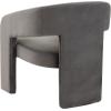 SAFAVIEH Couture Collection Roseanna Modern Forest Green Velvet Accent Chair (Fully Assembled)(Dark Grey)
