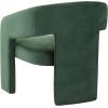 SAFAVIEH Couture Collection Roseanna Modern Forest Green Velvet Accent Chair (Fully Assembled)(Forest Green)