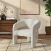 SAFAVIEH Couture Collection Roseanna Modern Forest Green Velvet Accent Chair (Fully Assembled)(Ivory)