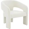 SAFAVIEH Couture Collection Roseanna Modern Forest Green Velvet Accent Chair (Fully Assembled)(Ivory)