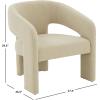 SAFAVIEH Couture Collection Roseanna Modern Forest Green Velvet Accent Chair (Fully Assembled)(Tan)