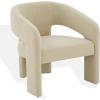 SAFAVIEH Couture Collection Roseanna Modern Forest Green Velvet Accent Chair (Fully Assembled)(Tan)