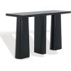 SAFAVIEH Couture Collection Ryllae Natural Solid Wood Console Table(Black)